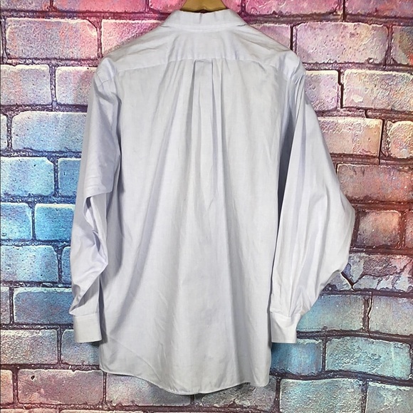 Geoffrey Beene Men's Button Down Shirt Light Blue Size 34/35 Wrinkle Free - Picture 5 of 8